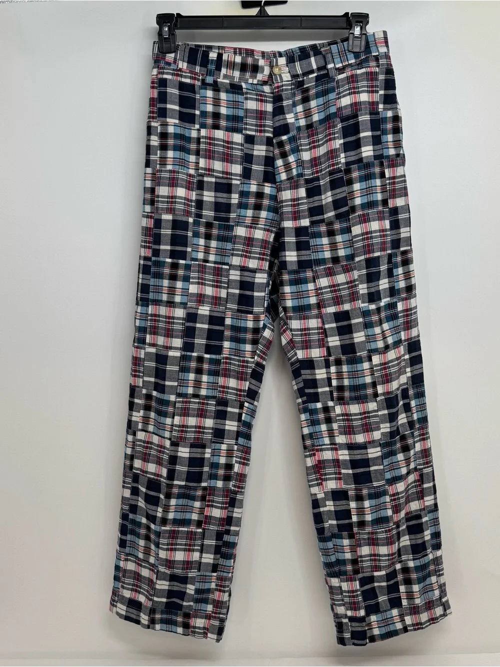 VINEYARD VINES Madras Plaid Pants Mens 31 x 29 Patchwork Multicolor
